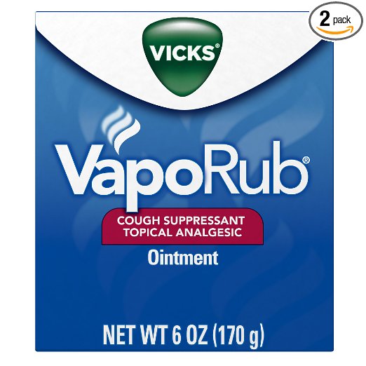 Vicks VapoRub Cough Suppressant Chest and Throat Topical Analgesic Ointment